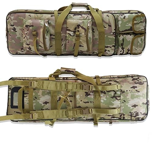 ACEXIER 81cm / 94cm / 115cm Taktisches Jagdgewehr Waffenkoffer Airsoft Waffentasche Outdoor Militär Schießen Scharfschützengewehr Carry Protection Rucksack (115CM,CP)