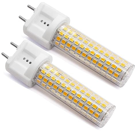 G12 LED Lampadina 15W, Lampade del Mais di Bi-Pin (Alogena/Incandescente Equivalente 120W), 4000K 1500 Lumen, per la Casa/la Strada/il Giardino/il Paesaggio/Magazzino, Pacchetto di 2 (Bianco Naturale)