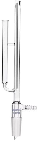 Labasics Glass NMR Tube Washer, Borosilicate Glass NMR Tube Cleaner for 5 mm NMR Tube with 24/40 Joint and Hose Connection for Chemistry Laboratory Lab Supply