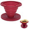 Filtro de café para camping, filtro de café plegable, soporte para filtro de café, de silicona, portátil, filtro de café, plegable, camping para casa, camping, viajes