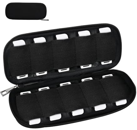 Ehuihuan Housse de Rangement Clé USB, Étui Étanche pour Clé USB, Organisateur Compact pour Clés USB, Pochette de Rangement pour Clés USB et Accessoires Électroniques