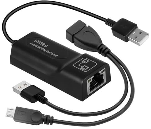 Adaptador Ethernet de red estable apto para TV3 que mejora la transmisión, fácil enchufes y uso en casa y oficina