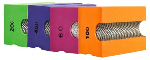 Lot de 200 tampons de polissage incurvés en mousse pour meuler les carreaux et les pierres