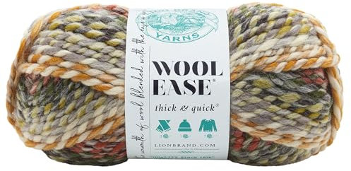 Lion Brand Yarn 640-612 Wool-Ease Thick & Quick, Coney Island, Blend, 1 Pack