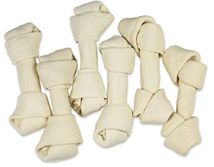 hotspot pets 10 Pack - 6-7 Inch Certified Facility Rawhide Dog Chews - from Grass Fed Brazilian Cows - Promotes Tooth Health and Good Behavior (10 Pack)
