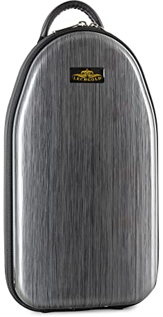 Lechgold Deluxe Koffer f. Klarinette - Stabiles Formetui f. alle gängigen Bb-Klarinetten mit Boehm-System - Thermopolsterung f. Instrument, Mundstück & Birne - Rucksackgarnitur - Coole Carbon-Optik