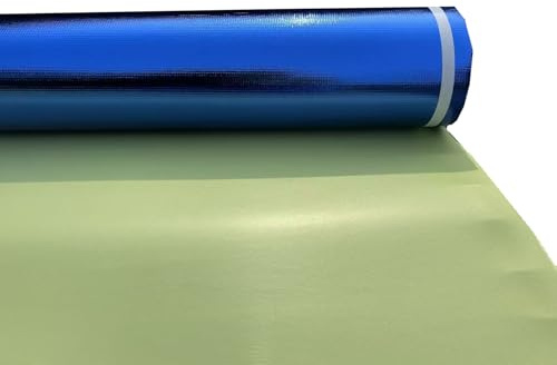 Underlay laminate Flooring Blue 2mm Thick For Acoustic Comfort LVT Hard Wood Laminate Flooring Build In Moisture Barrier Great Sound & Heat Insulation(Roll Dimension: 10m×1m)