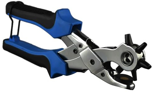 ONDIAN Locher aus Leder Tragbare Gürtelstanze aus Metall, Multifunktions-Stanzzange, flaches Loch für Gürtel