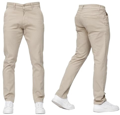 Duck and Cover Mens 'Santos' Stretch Chino Slim Fit Leg Jean Trousers by JeanBase