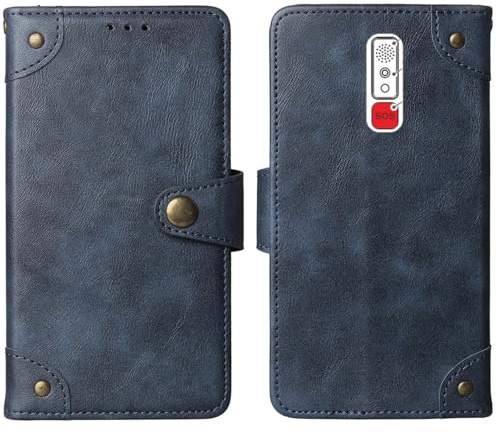 Cheshaoping Housse Téléphone Case Gel Skin pour Geemarc CL8600-4G / CL8000 2.8 Coque Étui Cas Couverture Antichoc Cover Case (Bleu)