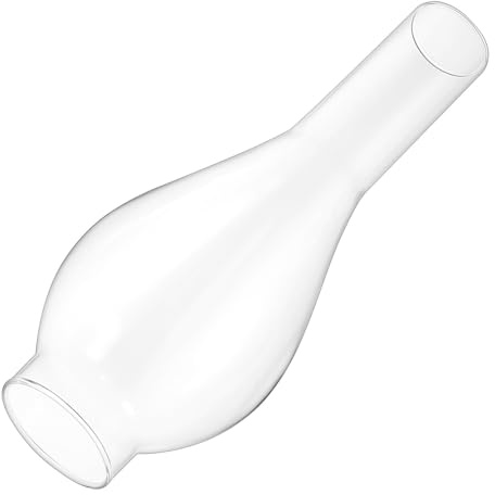 COLLBATH Pantalla de Vidrio para Lámpara de Queroseno Larga Repuesto para Lámparas de Aceite Vintage con Diseño Elegante y Fácil Instalación Accesorio para Chimeneas de Luz Ambiental