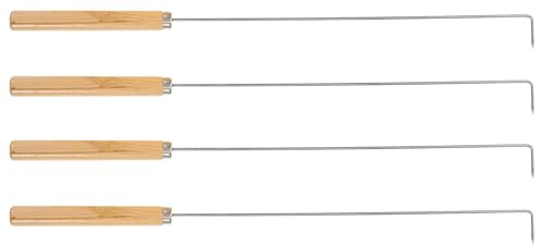 Alipis 4 Pièces Outil de Nettoyage pour Hachoir à Viande avec Crochet Bois Accessoire pour Nettoyage Rapide des Rainures de Machines à Viande Professionnelles et Domestiques