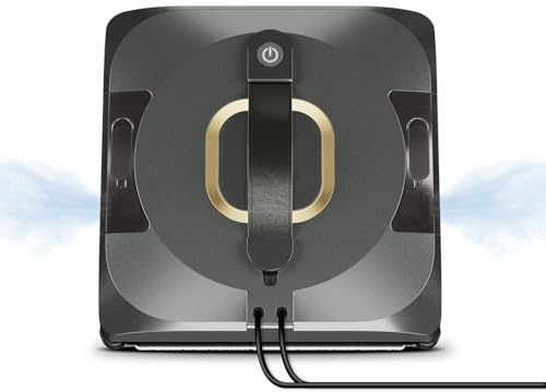 jnerkert Robot limpiador de ventanas de doble pulverización, doble pulverizador de doble cara, con depósito dual de 110 ml, aspirador inteligente para ventanas interiores y exteriores, nuevo modo de