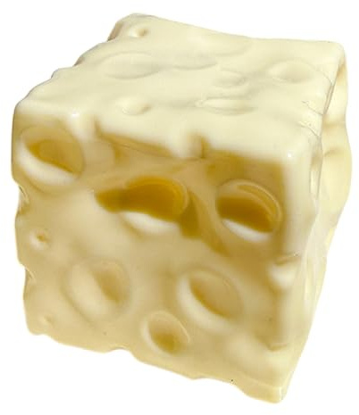 Ost Squishies: Realistisk ostformad sensorisk fidgetleksak med långsam återhämtning, kläm ostkub för stresslindring, mjuk handklämleksak, Squishies sensoriska leksaker för vuxna