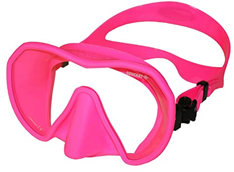 Masque de plongée apnée et Snorkeling Maxlux S Beuchat Bleu Fushia