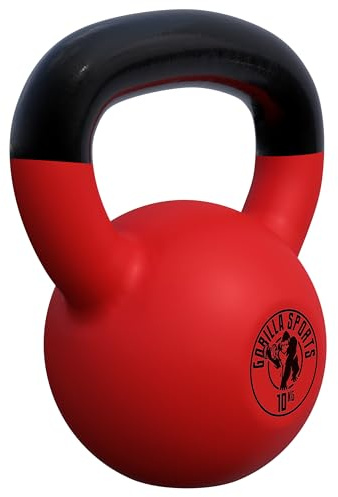 GORILLA SPORTS Kettlebell con revestimiento de goma 2 KG - 32 KG