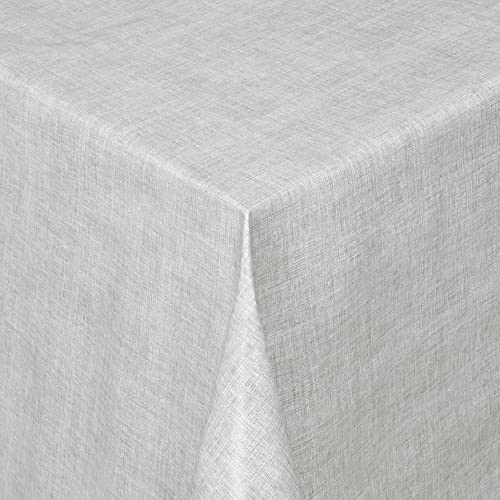 Wachstischdecke Wachstuch Tischdecke Gartentischdecke abwaschbar eckig 200x140 cm Linien Grau