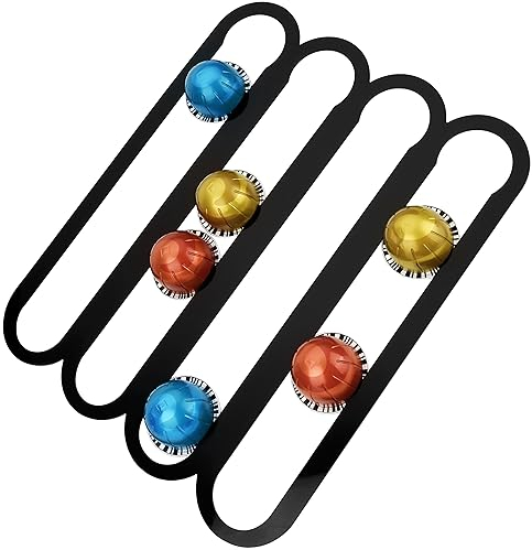 Belle Vous Porte Capsule Café - Rangement pour 20 Dosettes des Plupart des Machines à Café et à Espresso - Support Autoadhésif en Acrilyque Fixation Murale ou Sous l’Armoire