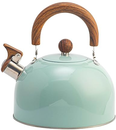 Ruiqas Bollitore fischiante 3L con impugnatura ergonomica Cool Touch per fornello a gas e piano cottura a induzione