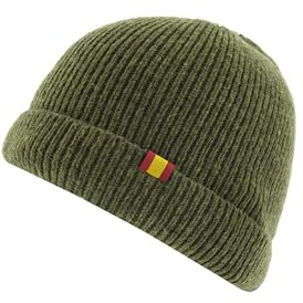 100% Merino Ull Spanska flaggan. Nationell tillverkning och hantverkstillverkning. Tillverkad för hand. Ull Man Mössa Ull Kvinna., Grön, one size