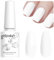 Vishine 8ml Semi-Permanent Gel-Nagellack Farbe Weiß French White, Semi-Permanent UV LED Gel Polish Soak Off Nagelkunst Maniküre Salon DIY LM046