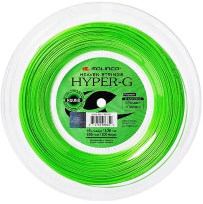 Solinco Hyper-G Round Tennis Spule, Monofilament, Grün, 1,15
