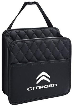 VTANOK Aufbewahrungstasche Zwischen Autositzen,für Citroen c4 Cactus 2019-2022 Auto Autositztasche Leder Lederhandtaschenhalter Autotaschen