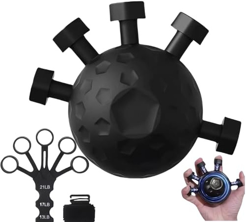 Juego de entrenamiento de mano de silicona: entrenador de fuerza de agarre y dedos para antebrazos, desarrollo muscular y rehabilitación