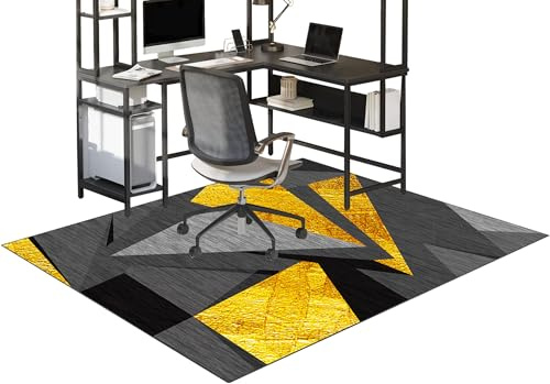 Fzamudng Tappeto per Sedia Gaming Tappeto Salvapavimento Protezione Parquet Tappeto Sedia Ufficio Tappetino Protettivo per Pavimenti Duri Ufficio protettore del Pavimento 70 x 90 cm