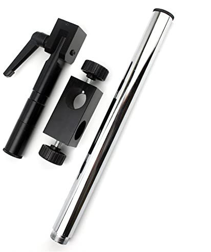 Microscope Accessories Kit 25mm Stereo Microscope Universal Bracket Stand Arms 360 Degree Rotating for Binocular Trinocular Microscope- Microscope Stages & Stands Accessories Microscope Slides
