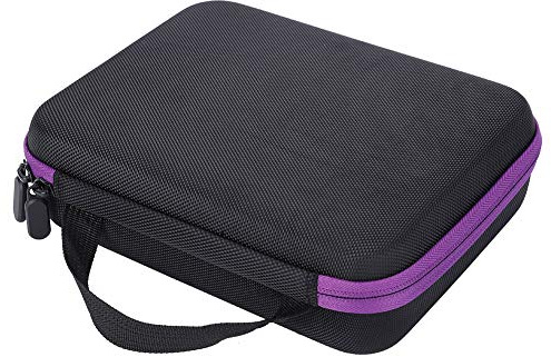 CHICIRIS Caja de Almacenamiento para Bordado de Diamantes con 30 Ranuras, Compartimentos Transparentes con Doble Sello para Accesorios de Pintura de Diamantes, Joyas, Aceites Esenciales (PURPLE)