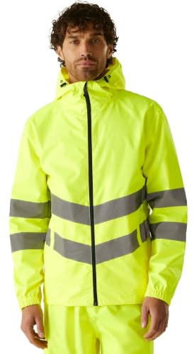 Regatta TRW497 20095 Professionell Hi-Vis Vattentät och Vindtät Packad Jacka, Gul, XXXL