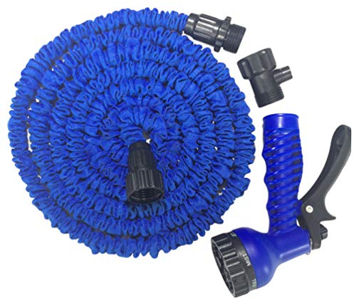 Rengzun Multisfunktion Flexibler Gartenschlauch 7.5m-45m Ausgedehnt 7 Sprühmuster Wasserschlauch Erweiterbarer Gartenschlauch Hohe Qualität