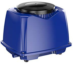 AllPondSolutions Pond Air Pump, Garden Outdoor, 16 Outlets Ultra Quiet Oxygen Pump, for Large Koi Ponds up to 50000L – Includes Outlet Adaptor. Low Power 90w