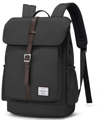 WindTook Mochila Tipo Casual 14 Pulgadas Mochila Portatil Laptop Backpack Mochilas Escolares Neotbook Hombre Mujer Mochilas de Universiteria Trabaja Viaje 33x17x38CM Negro