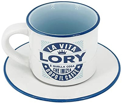 TAZZINA DA CAFFE' PERSONALIZZATA CON PIATTINO - LORY