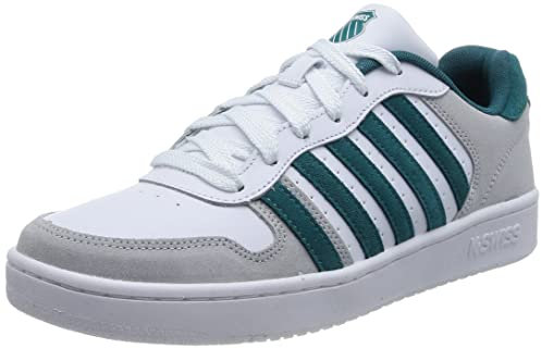 K-Swiss Court Palisades Herren Turnschuh , White Blue Lake, 41.5 EU