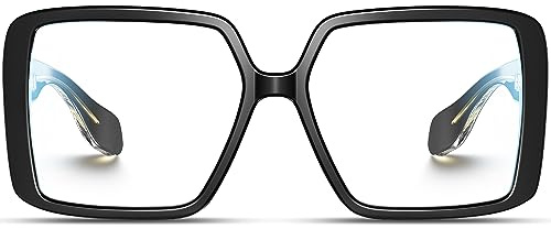 VISOONE Oversized TR90 Blue Light Blocking Glasses Fashion Accessories Non Prescription for Women Harvard