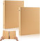 Ringordner A5, 2 Stück A5 Ringbuch, Ringbuch A5 Nachfüllbar Kraftpapier, Ringordner Kraftpapier mit 6 Ringen zum Hinzufügen Broschüren-Cover für Schule, Büro(17 x 23 Cm)