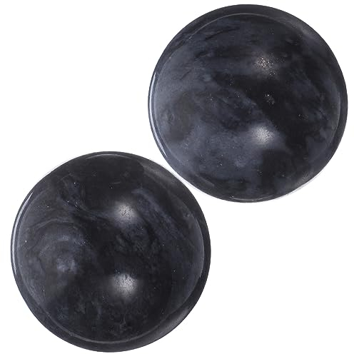 HOMSFOU 2 Stk Chinesische Bälle für die Hand Gesundheitswesen Jade Ball Stressbälle für Erwachsene Massageball Hand Jadekugel Jadeball für Gesundheitsübungen Erwachsener Stressball Ballon