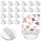 Card Stands,50 pcs Acrylic Table Number Holders Translucent Plastic Place Card Holders Clear Card Display Stand Game Piece Holders for Wedding Cards Photos Memos Pictures
