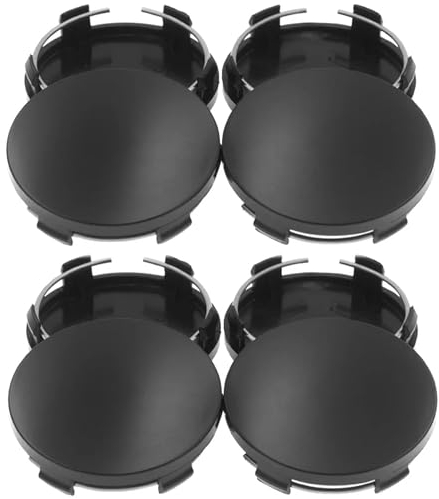 8 Stück Nabendeckel, Felgendeckel, Felgenkappen, ABS Wheel Caps Radnabenabdeckung Radnabendeckel Radnabenkappen Universal ABS Schwarz Nabenkappen für Radnaben, Auto Zubehör, Radnaben(OD 60mm ID 56mm)