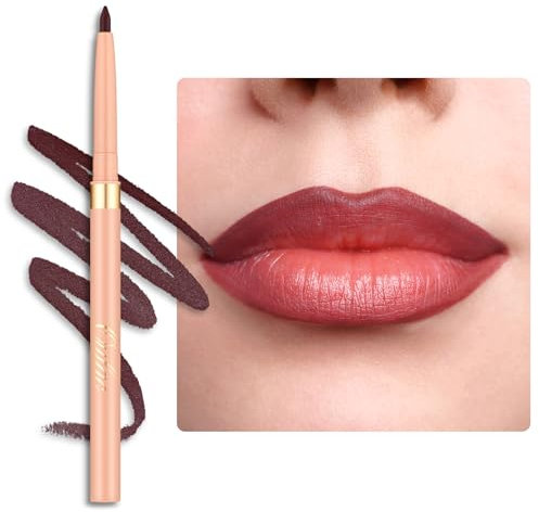 OULAC Pflaume Lipliner Wasserfest, Drehbarer Langanhaltender Lippenkonturenstift mit Mattes Finish, Hochpigmentiert und Geschmeidig, Konturieren Sie Ihre Lippen, Vegan (L07) Heartfelt