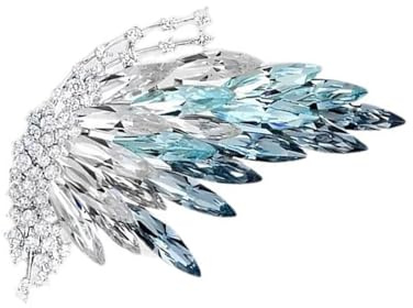 Spilla a farfalla con cristalli multicolore, comoda costruzione in lega, facile da indossare su sciarpe, cappelli, gioielli retrò alla moda con accento di diamanti