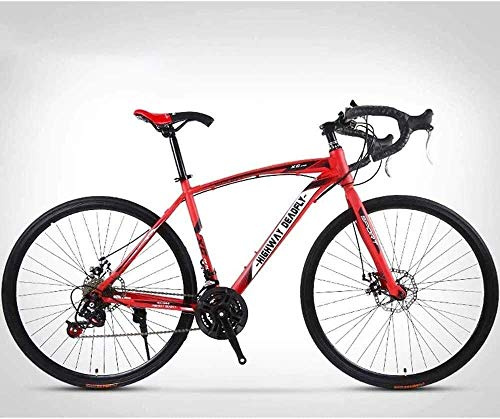 Bicicletta da strada con cambio a 24 velocità e doppi freni a disco per corsa e pendolarismo