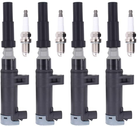 Zündspule Zündkerze für Duster Logan MCV Sandero Clio 3 Megane 2 Espace 4 Grand Scenic 3 Laguna 2 Grandtour Laguna 3 Kangoo Megane 3 Clio 2 Modus Scenic 2 Trafic 2 Thalia Vel Satis Fluence Avantime