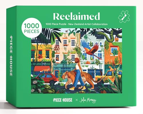 PieceHouse Jigsaw Puzzle for Adults 1000 Pieces | Urban and Wildlife | New Zealand Artist Julia Murray | Premium Quality, Vibrant and Unique Design | Relaxing & Challenging Puzzle Experience