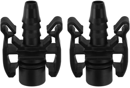 SG Store 2 Piezas Conector Conexión Recta Manguera Agua Tanque Agua Automóvil Compatible con Peugeot Compatible con Citroen Accesorios Expansión para Automóvil Color Negro