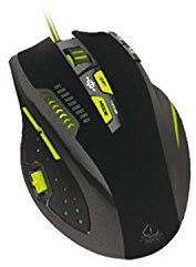Watio Wave ratón Gaming - ratón con Cable, Sensor láser, 7 Botones programables, retroiluminación RGB, diseño ergonómico, Compatible con pc y .*