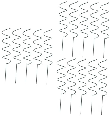 Toyvian 3 Series Estacas De Soporte para Plantas para Jardín Soporte Durable para Climbing Plants Rosales Y 5 Piezas X 3